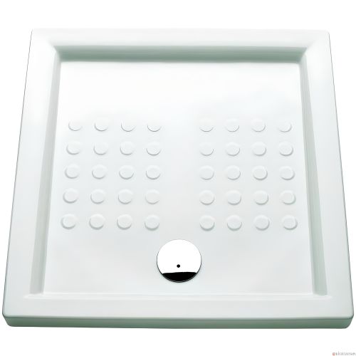 Receveur à poser POLO 90x90x8 cm B60 carré blanc ROCA WMT1CA16Z000001 photo du produit Secondaire 1 L
