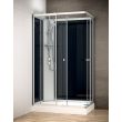 Cabine de douche rectangulaire SILVER INTEGRAL 120x80 GAUCHE NOIR - THALASSOR - SRIN1280G-ANGLE pas cher