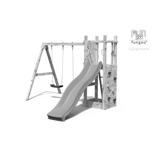 Aire de jeux Funny 3 avec balançoire double - FUNGOO - 04430PK pas cher