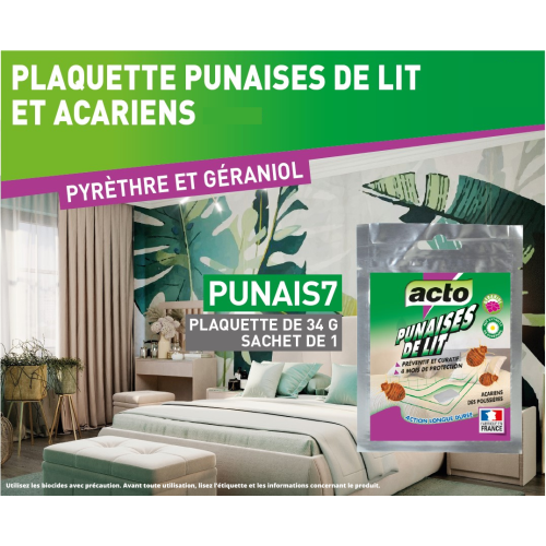 Plaquette punaises de lit - acariens ACTO PUNAIS7 photo du produit Secondaire 2 L