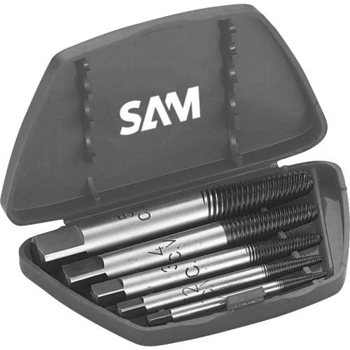 Coffret de 5 extracteurs hélicoïdaux pour vis cassées - SAM OUTILLAGE - 761-C-5 pas cher Principale L