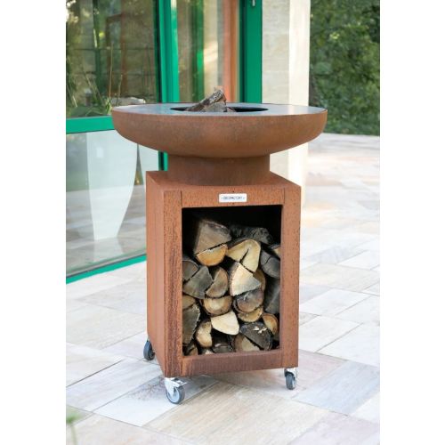 Barbecue brasero en acier Classique Brasero + meuble 50 x 50 cm