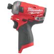 Visseuse à chocs hydraulique HEX ¼'' 12 V M12 FQID-0 (sans batterie ni chargeur) MILWAUKEE 4933464972 photo du produit