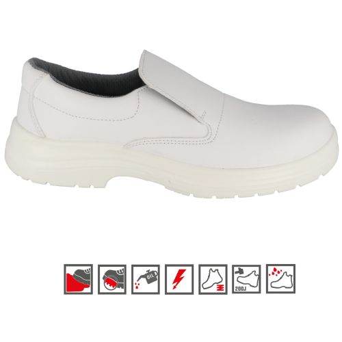Chaussure basse type mocassin VIGO S2 FO SR microfibre blanc pointure 36 SINGER VIGO36 photo du produit Secondaire 2 L