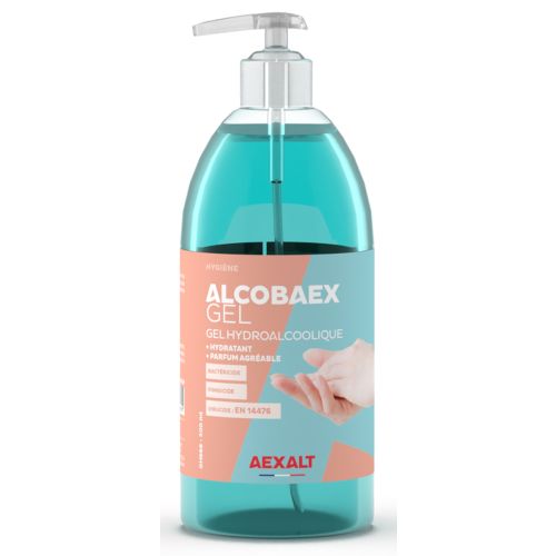 Gel hydroalcoolique Alcobaex à pompe 500 ml AEXALT GH668 photo du produit Principale L