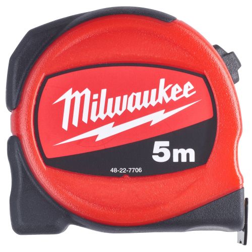 Mesure à ruban slim avec protection en nylon 5 m MILWAUKEE 48227706 photo du produit