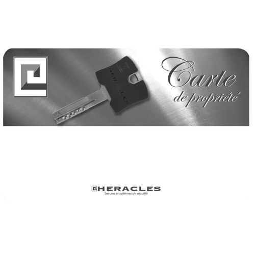 Jeu de cylindres HXRA type FI87 finition nickelé 4 clés - HERACLES - HXRA-FICH pas cher Secondaire 11 L