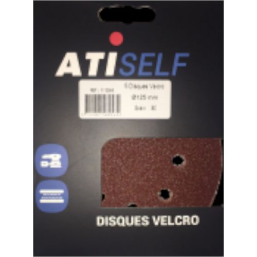 Disques velcro 125 mm ATI 11123 photo du produit Secondaire 1 L