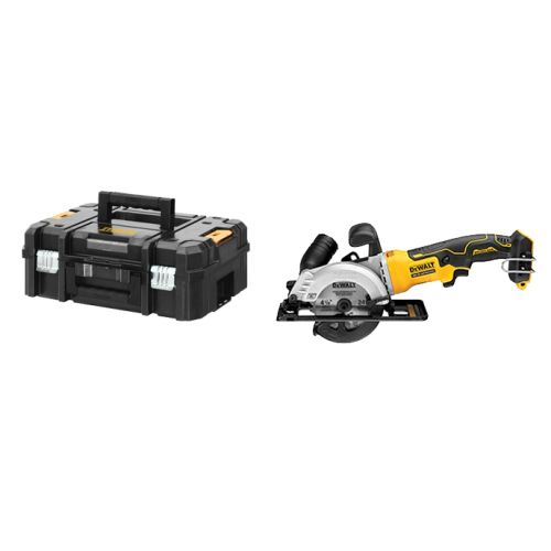 Scie circulaire 18V XR (sans batterie ni chargeur) + coffret Tstak II - DEWALT - DCS571NT-XJ pas cher