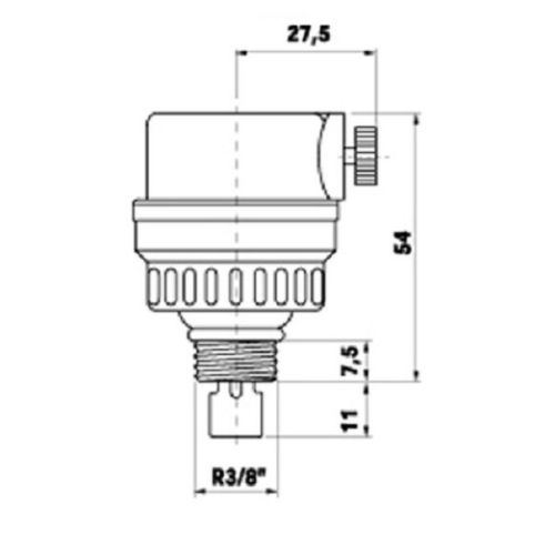 Purgeur automatique horizontal MICROVENT 3/8 MKL - WATTS - L0252310 pas cher Secondaire 1 L