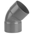 Coude PVC double Femelle 45° D110 - WAVIN - 3026209 pas cher