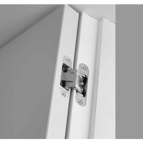 Charnière invisible Medium en zamak dimensions 111x29mm finition chromée mate - ARGENTA – 70000002 pas cher Secondaire 1 L