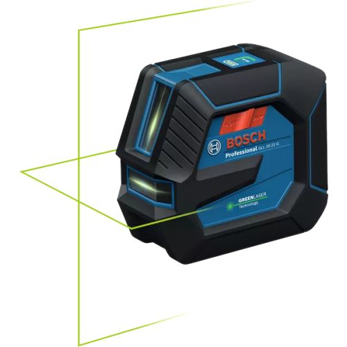 Laser lignes 3,7 V GLL 20-22 G Professional (sans batterie ni chargeur) + 4 piles 1,5 V LR6 AA + poche + platine BOSCH 0601065600 photo du produit Secondaire 2 L