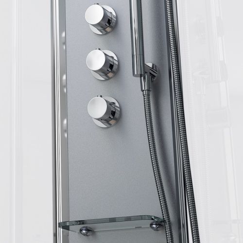 Cabine de douche hydromassante SILVER HYDRO 140x90 droite blanc - THALASSOR - SRMB1490D pas cher Secondaire 3 L