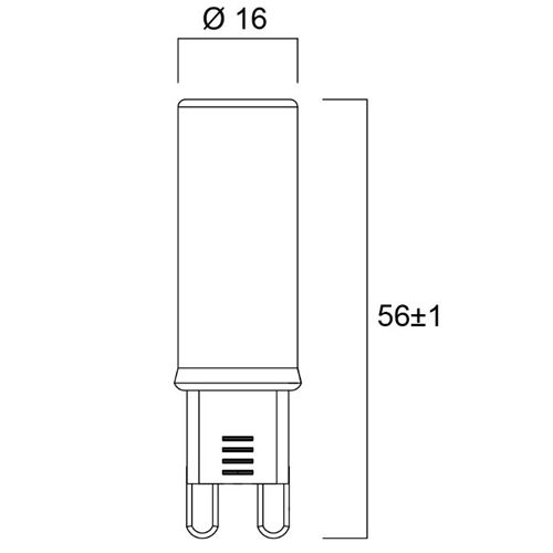 Lampe TOLEDO Retro G9 470 lm 827 4,2 W SYLVANIA 0029668 photo du produit Secondaire 1 L