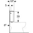 Réservoir attenant luxe blanc alimentation arrière centrée ou latérale GEBERIT photo du produit Secondaire 3 S
