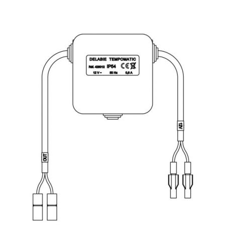 Boîtier électronique standard (réf.495444BC) - DELABIE