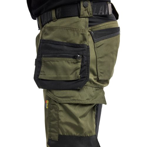 Pantacourt de travail stretch 2D vert foret/noir T38 - BLÅKLÄDER - 175418324298C44 pas cher Secondaire 5 L