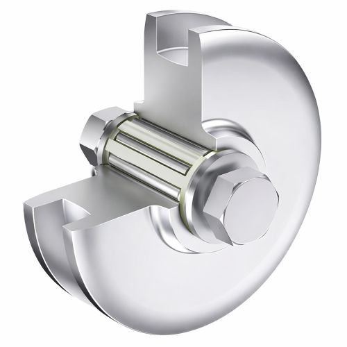 Galet acier diam&egrave;tre 82mm gorge carr&eacute;e - MANTION - 1002FA pas cher Secondaire 1 L