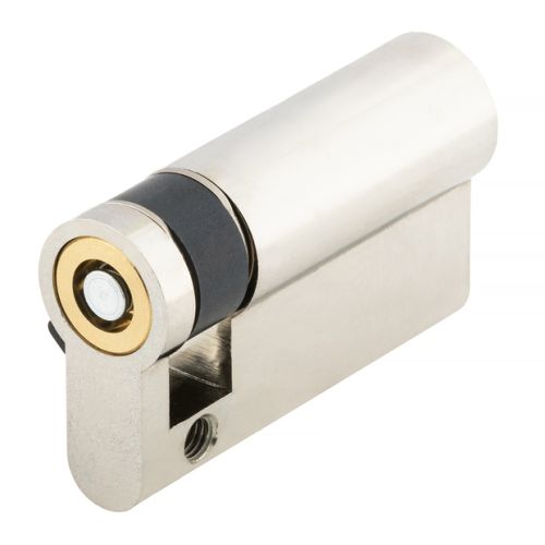 Demi-cylindre européen 5 goupilles 5G 10 x 45 mm pour fermeture anti-panique laiton nickelé 3 clés HERACLES C100112 photo du produit Secondaire 5 L