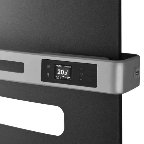 Sèche-serviettes SERENIS PREMIUM connecté soufflant mat à droite 750 + 1000W blanc carat - ATLANTIC - 850659 pas cher Secondaire 3 L