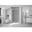 Porte coulissante SUPRA III C 120cm chromé verre transparent - KINEDO - PA1541CTN pas cher Secondaire 1 S