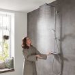 Colonne de douche CROMETTA E 240 avec mitigeur thermostatique HANSGROHE 27271000 photo du produit Secondaire 4 S
