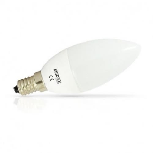 Ampoule LED E14 flamme 6 W dépoli 6000 K 510 lm MIIDEX LIGHTING 74894 -  MIIDEX - 74894