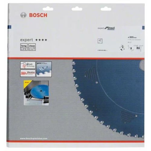 Lame de scie métal 305 mm for steel 60 dents BOSCH 2608643060 photo du produit Secondaire 1 L