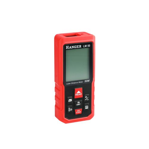 Télémètre Laser Numérique,HANMATEK LM50 50m Mètre Laser numérique,Mesure du  théorème de Longueur/Zone/Volume/Théorème de Pythagore avec Rétroéclairage  LCD, IP54 : : Bricolage