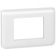 Plaque de finition Blanc MOSAIC horizontale blanc 3 modules - LEGRAND - 78803 pas cher