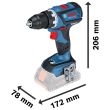 Perceuse-visseuse 18V GSR 18V-60 C (sans batterie ni chargeur) en coffret L-BOXX BOSCH 06019G1103 photo du produit Secondaire 1 S