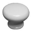 Bouton en plastique diamètre 32mm finition blanc - STRAUSS VONDERWEIDT - 17933 pas cher