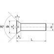 Vis à métaux tête fraisée fendue A2 DIN 963 3X25 boîte de 100 - ACTON - 672083X25 pas cher Secondaire 3 S