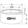 Douille 6 pans pour écrou d'essieu Volvo 80 mm KS TOOLS 450.0245 photo du produit Secondaire 1 S