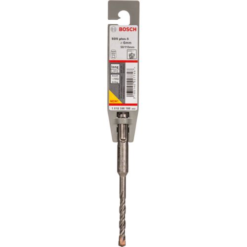 Foret SDS Plus-5 6 x 50 x 115 mm pour marteaux burineurs BOSCH 1618596166 photo du produit Secondaire 2 L