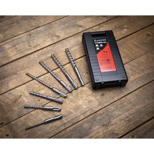 Coffret 7 forets béton SDS Plus Hanger 4 taillants THOR photo du produit Secondaire 5 L