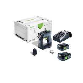 Perceuse-visseuse 10,8V Festool CXS 12 2,5-Plus + 2 batteries 2,5 Ah + chargeur + coffret Systainer SYS3 M 187 - 576864 pas cher Principale M