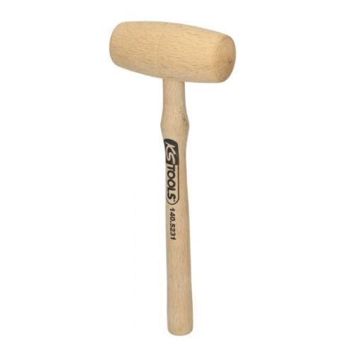 Maillet bois 100G tête de diamètre 40 mm avec manche frêne galbé KS TOOLS 140.5231 photo du produit
