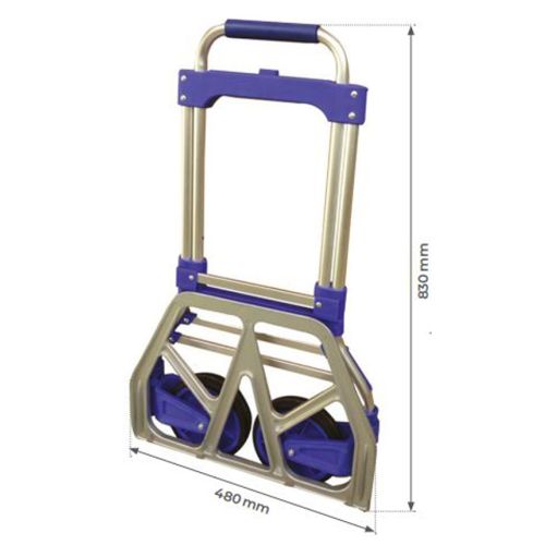 Diable en aluminium télescopique et pliable 120 kg STOCKMAN STR120N photo du produit Secondaire 2 L