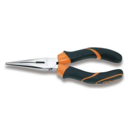 Pince &agrave; becs demi-ronds Beta Tools longs stri&eacute;s chrom&eacute;e 160 mm - 1166 BM160 pas cher Principale M