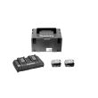 Pack énergie LI-ION (2 batteries 4 Ah BL1840B + chargeur DC18RD) 18V + coffret MAKPAC - MAKITA -197504-2 pas cher