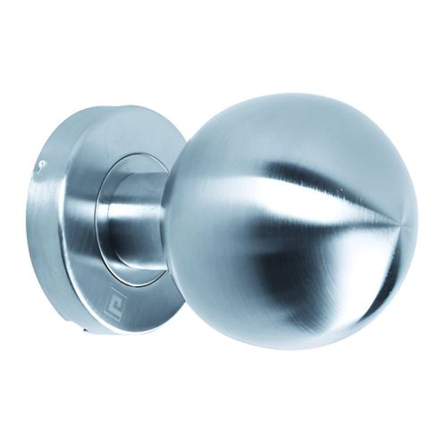 Bouton de porte JADE BP02 diamètre 55mm inox brossé photo du produit Secondaire 2 L