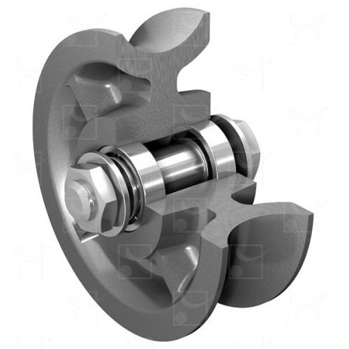 Galet acier gorge ronde diamètre 150mm - MANTION - 1009GRA pas cher