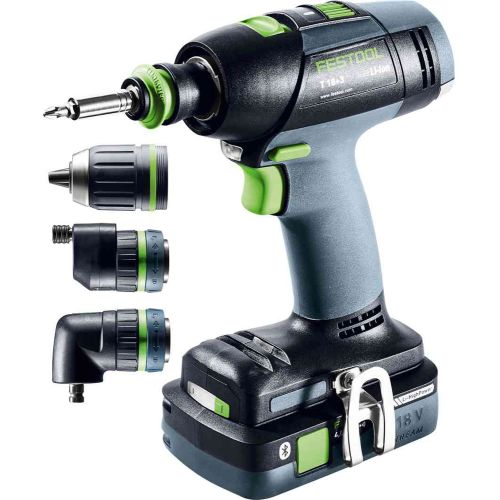 Perceuse-visseuse 18V T 18+3 HPC 4,0 I-Set + 2 batteries 4 Ah + chargeur + Systainer SYS3 FESTOOL 577609 photo du produit Secondaire 1 L