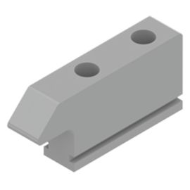 Gâche La Croisée DS ton aluminium avec vis 2156 pas cher Principale M
