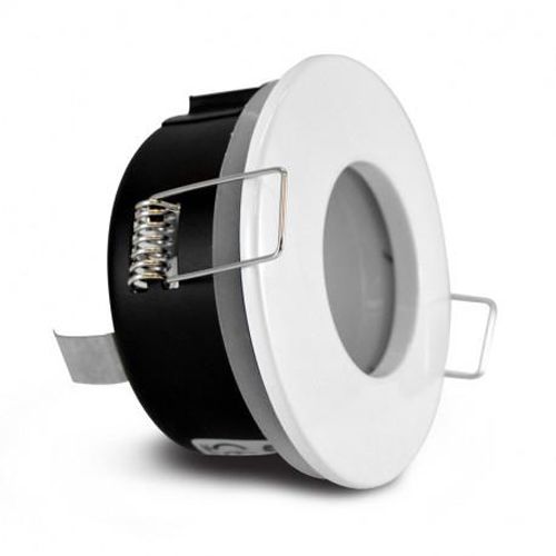 Support de spot rond BBC IP65 blanc MIIDEX LIGHTING 7721 photo du produit
