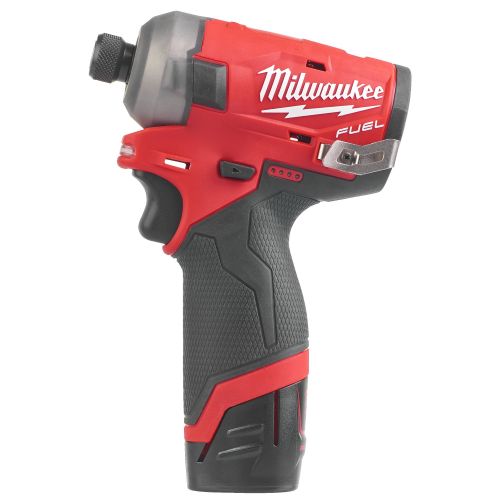 Visseuse à chocs hydraulique 12 V M12 FQID-202X Hexagonale ¼'' + 2 batteries 2 Ah + chargeur + HD BOX MILWAUKEE 4933464973 photo du produit