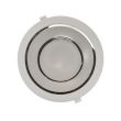 Downlight LED SIRIUS basse luminance blanc / argenté rond D 230 mm 25 W 2050 Lm 3000 K MIIDEX LIGHTING 76547 photo du produit Secondaire 2 S