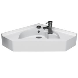 Vasque d'angle suspendue Résiangle Cuisibane 50 cm blanc - VAPORESIA50 pas cher Principale M